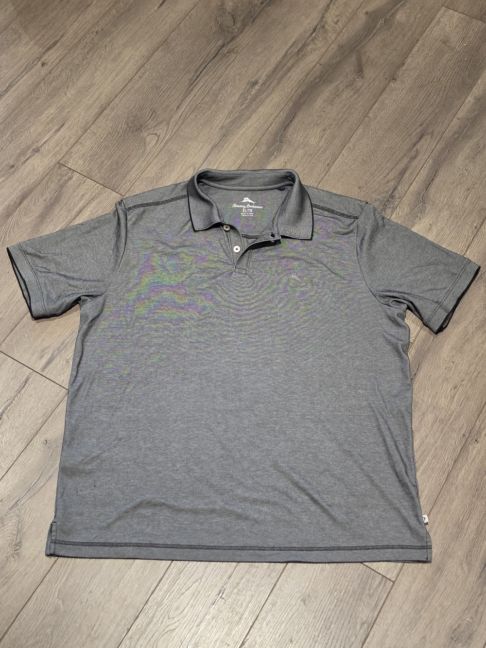 Tommy Bahama Men's Grey Polo Shirt - Classic Performance Short Sleeve